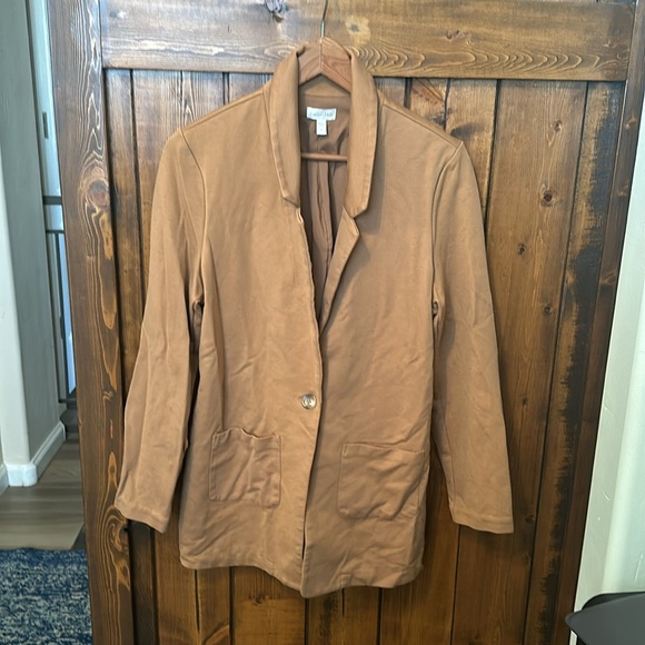 Garnet Hill Knit Relaxed Blazer, Size L - Picture 2 of 9